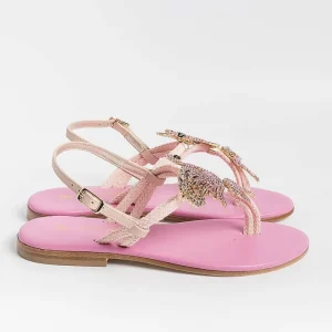 Women PAOLA FIORENZA Low Sandals* - Flat Thong Sandals - Ps370 - Pink