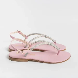 Women PAOLA FIORENZA Flip-Flops Sandals* - Flat Thong Sandals - Ss2336 - Pink