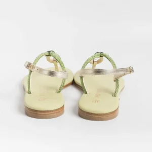 Women PAOLA FIORENZA Flip-Flops Sandals* - Flat Thong Sandals - Ss2336 - Green