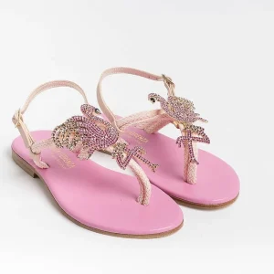 Women PAOLA FIORENZA Low Sandals* - Flat Thong Sandals - Ps370 - Pink