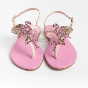 Women PAOLA FIORENZA Low Sandals* - Flat Thong Sandals - Ps370 - Pink