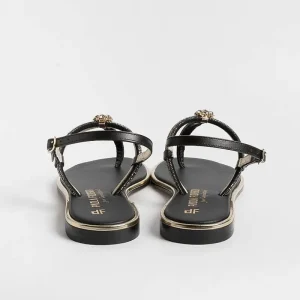 Women PAOLA FIORENZA Flip-Flops Sandals* - Flat Thong Sandals - Ss2378 - Ambra Black