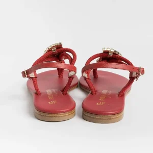 Women PAOLA FIORENZA Low Sandals* - Flat Thong Sandals - Fb1001 - Red