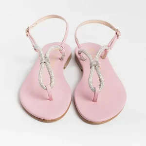 Women PAOLA FIORENZA Low Sandals* - Flat Thong Sandals - Ss2336 - Pink