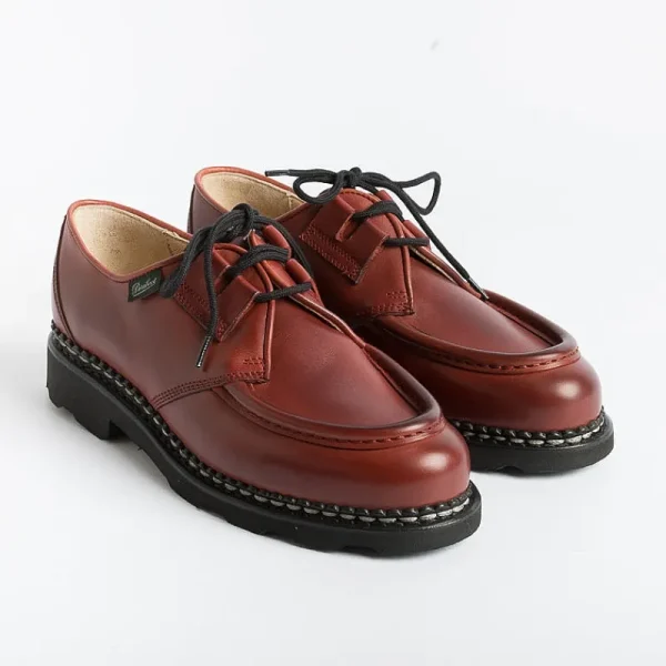 Women Paraboot Derby And Oxford Shoes* - 212306 - Lace-Up Beaubourg/Griff - Lis Rouge/Red