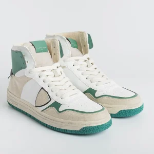 Men Philippe Model Paris Sneakers*Philippe Model - Lyhu Cx07 Sneakers - Lyon - Blanc Vert