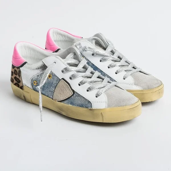 Women Philippe Model Paris Sneakers*Philippe Model - Sneakers Prld Idp1 - Parisx - Pop Denim