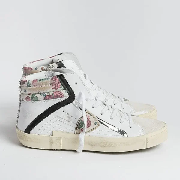 Women Philippe Model Paris Sneakers*Philippe Model - Sneakers Prhd Vfg1 - Paris High - White Fleurs