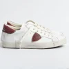 Men Philippe Model Paris Sneakers*Philippe Model - Sneakers Prlu Vp17- Parisx - White Bordeaux