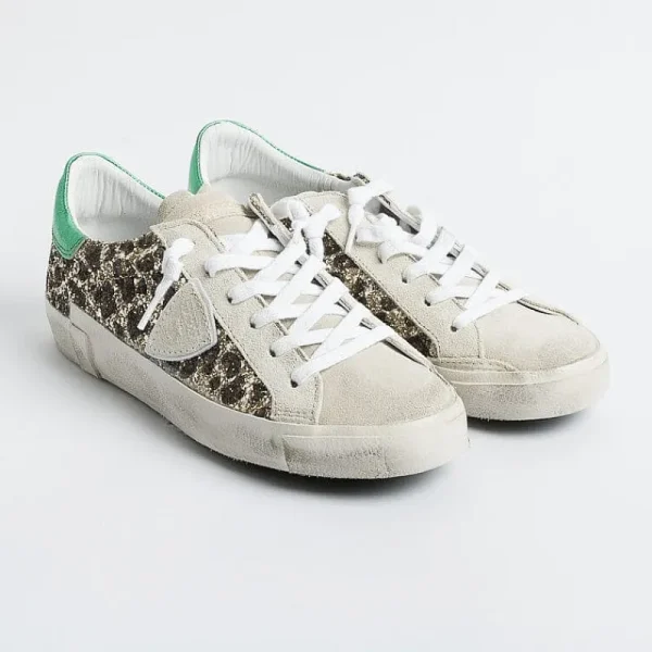 Women Philippe Model Paris Sneakers*Philippe Model - Sneakers Prld Glm1 - Parisx - Leopard Glitter