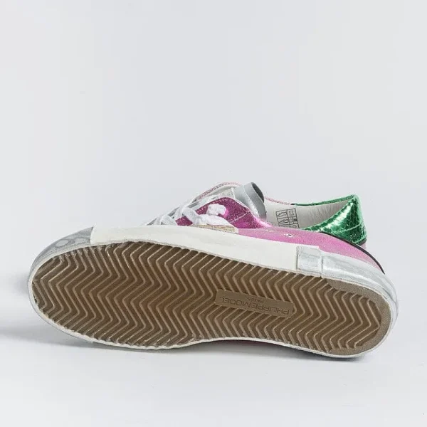 Women Philippe Model Paris Sneakers*Philippe Model - Sneakers Prld Mm01 - Parisx - Metal Fuchsia