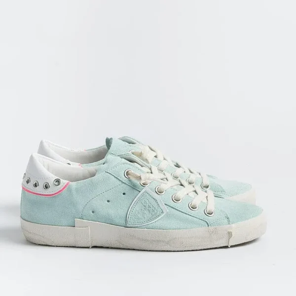 Women Philippe Model Paris Sneakers*Philippe Model - Sneakers Prld Dy04 - Parisx - Gipsy Eau Green Water