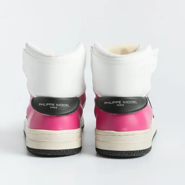 Women Philippe Model Paris Sneakers*Philippe Model - Sneakers Lyhd Cl03 - Lyon - Mix Blanc Fuchsia