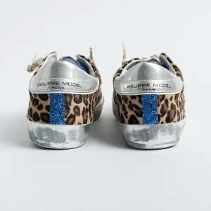 Women Philippe Model Paris Sneakers*Philippe Model - Sneakers Prld Lg01 - Parisx - Leopard Bluette