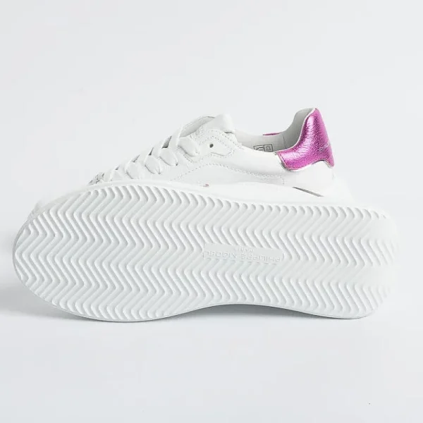 Women Philippe Model Paris Sneakers*Philippe Model - Sneakers Bjld Wm01 - Tres Temple - White Fuchsia