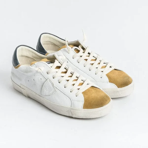 Men Philippe Model Paris Sneakers*Philippe Model - Sneakers Prlu Wx21 - Parisx - Mustard White