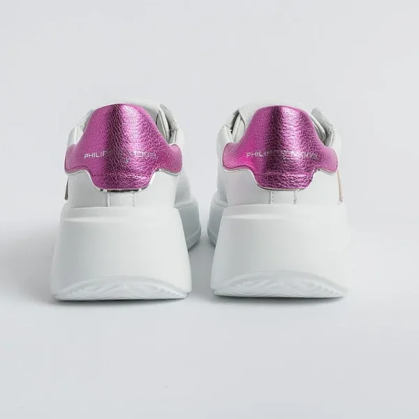 Women Philippe Model Paris Sneakers*Philippe Model - Sneakers Bjld Wm01 - Tres Temple - White Fuchsia