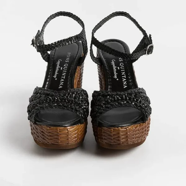 Women PONS QUINTANA Sandals With Heel* - Sandals With Heels - Cannes - 10425 - Black