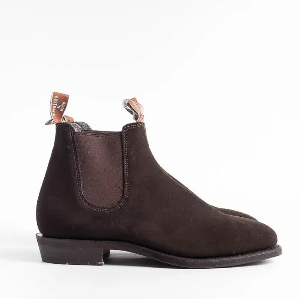 Women R.M. Williams - Collezione Donna Ankle Boots*Rm Williams - Adelaide Rubber Sole Boot - Suede Chocolate