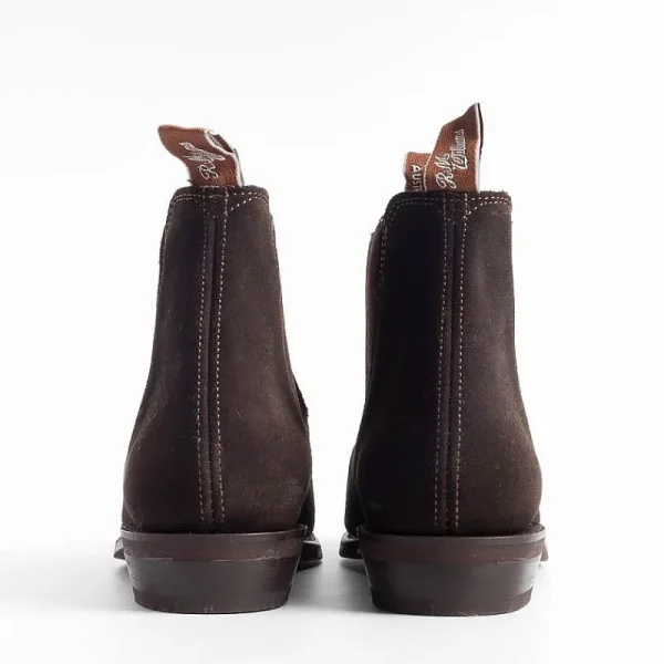 Women R.M. Williams - Collezione Donna Ankle Boots*Rm Williams - Adelaide Rubber Sole Boot - Suede Chocolate