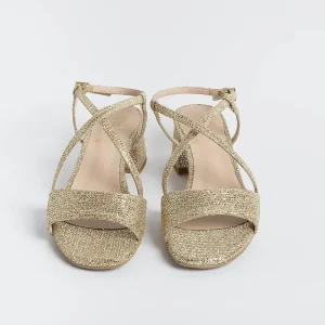 Women Roberto Festa Sandals With Heel*Roberto Festival - Sandals With Heels Macy - Gold Fabric