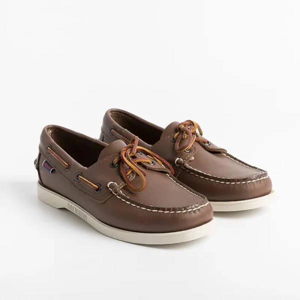 Women Sebago Derby And Oxford Shoes* - Docksides Portland W Lace Up - 70000530 - Brown