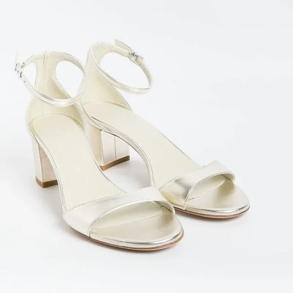 Women SERGIO LEVANTESI Sandals With Heel* - Sandals With Heels - Easy - Platinum Laminate