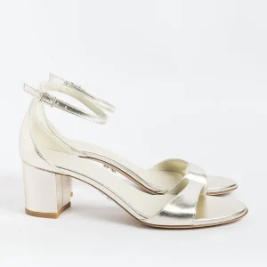 Women SERGIO LEVANTESI Sandals With Heel* - Sandals With Heels - Easy - Platinum Laminate