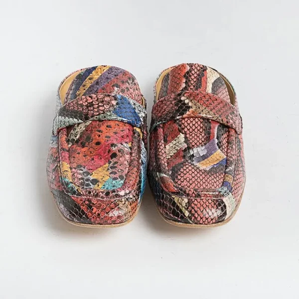 Women STURLINI Sabots And Sleepers* - Sabot Ar-26004 - Multicolored Python Print