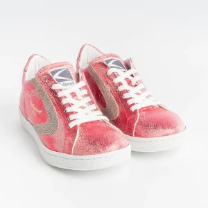 Women VALSPORT 1920 Sneakers*Valsport - Tournament Sneakers - Crack Red Glitter Bordeau