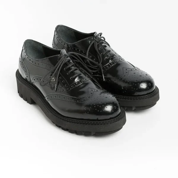 Women POESIE VENEZIANE Derby And Oxford Shoes*Venetian Poems - Laced - Fsl25 - Black Abrasive