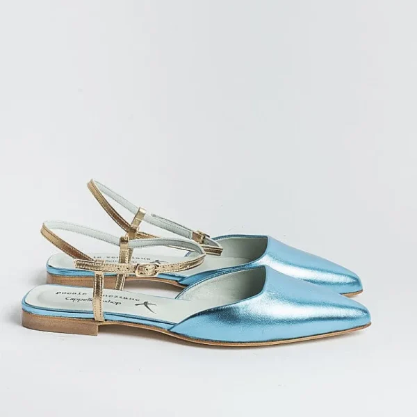 Women POESIE VENEZIANE Slingbacks*Venetian Poetry - Sling Back - Df34 - Light Blue Laminate