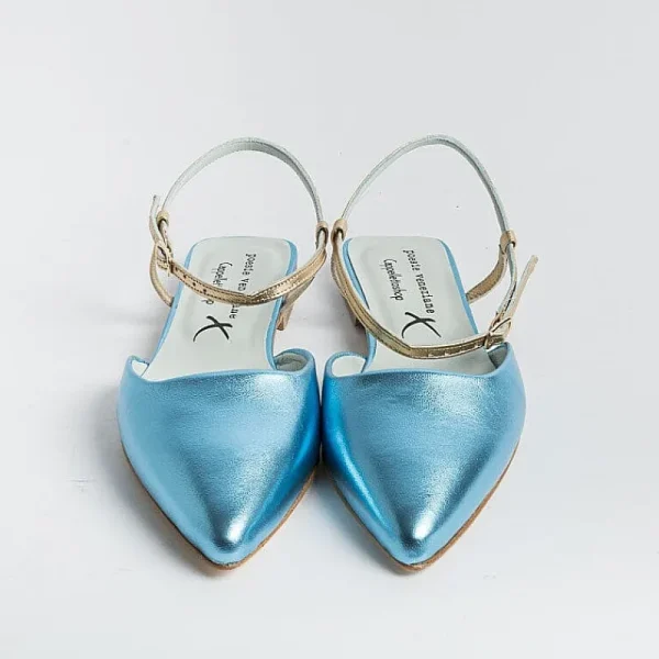 Women POESIE VENEZIANE Slingbacks*Venetian Poetry - Sling Back - Df34 - Light Blue Laminate