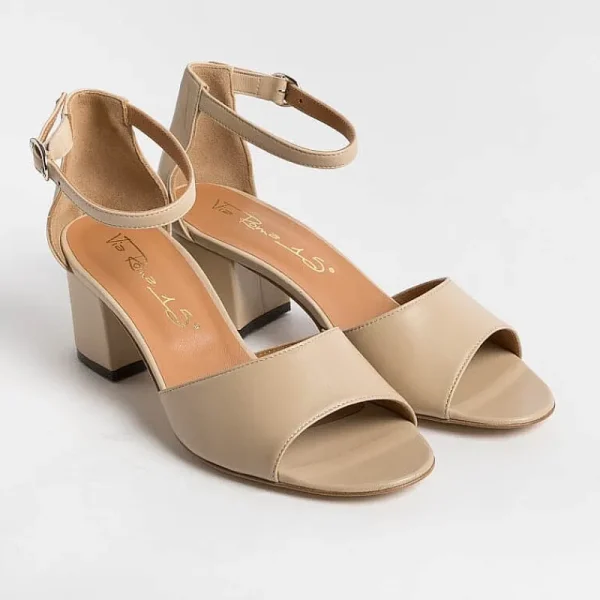 Women Via Roma 15 Sandals With Heel* - Sandals With Heels - 3065 - Nappa Nude