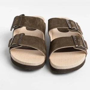 Women WUD Low Sandals* - Flat Sandals - Root - Ebony