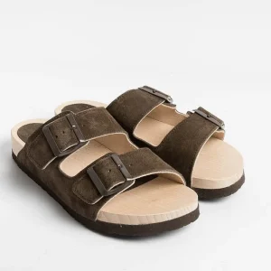 Women WUD Low Sandals* - Flat Sandals - Root - Ebony